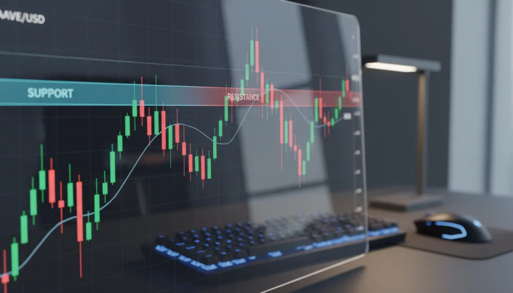 découvrez une analyse technique approfondie des niveaux de support et de résistance d'aave pour mieux comprendre ses mouvements de prix et optimiser vos décisions d'investissement.